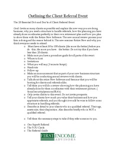 thumbnail of Outlining the Client Referral Event