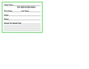 thumbnail of Referral Card